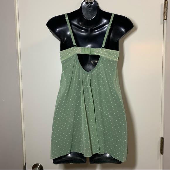 Small La Senza green polka Dot babydoll - Picture 2 of 9